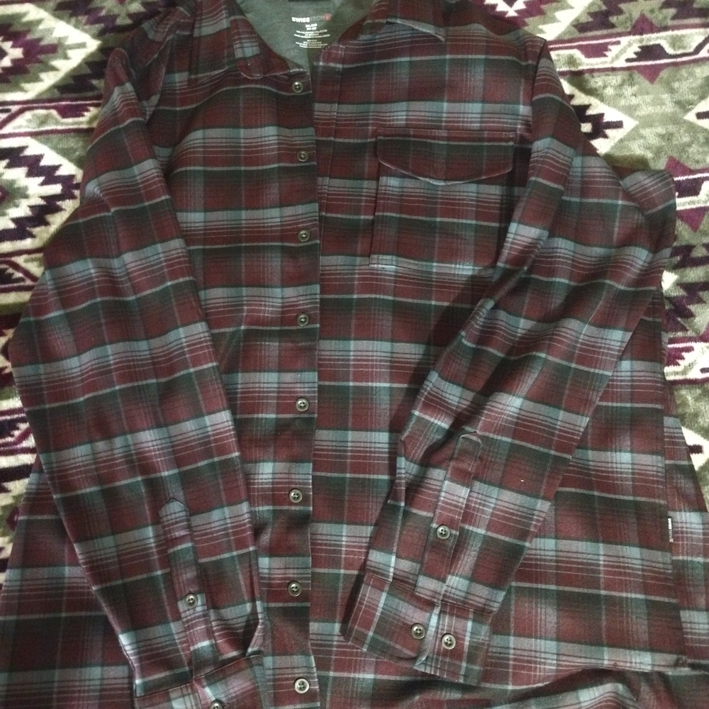 Swiss tech flannel long sleeve